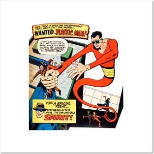 Wanted Plastic Hero Man and Spirit Special Retro Comic Vintage Book Posters and Art